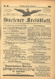 Gnesener Kreisblatt 1901.02.03 Nr10
