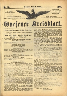 Gnesener Kreisblatt 1901.03.03 Nr18