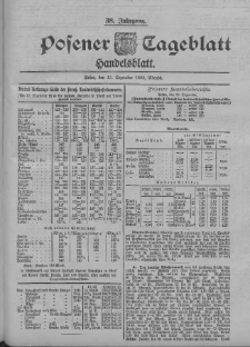 Posener Tageblatt. Handelsblatt 1899.12.13 Jg.38 Nr585
