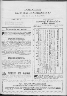 Kaliszanin : gazeta miasta Kalisza i jego okolic