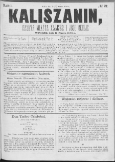 Kaliszanin : gazeta miasta Kalisza i jego okolic