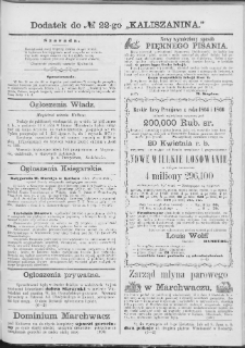 Kaliszanin : gazeta miasta Kalisza i jego okolic