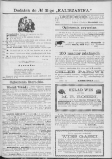 Kaliszanin : gazeta miasta Kalisza i jego okolic