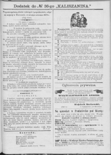 Kaliszanin : gazeta miasta Kalisza i jego okolic