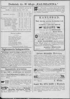 Kaliszanin : gazeta miasta Kalisza i jego okolic