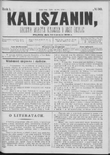 Kaliszanin : gazeta miasta Kalisza i jego okolic