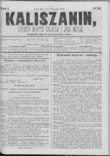 Kaliszanin : gazeta miasta Kalisza i jego okolic