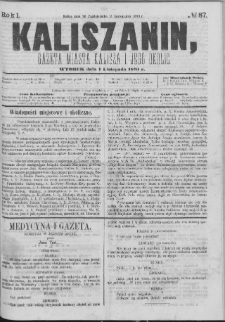 Kaliszanin : gazeta miasta Kalisza i jego okolic