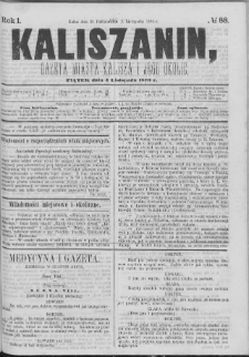 Kaliszanin : gazeta miasta Kalisza i jego okolic