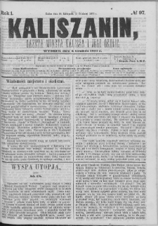 Kaliszanin : gazeta miasta Kalisza i jego okolic