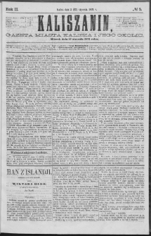 Kaliszanin : gazeta miasta Kalisza i jego okolic