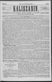 Kaliszanin : gazeta miasta Kalisza i jego okolic
