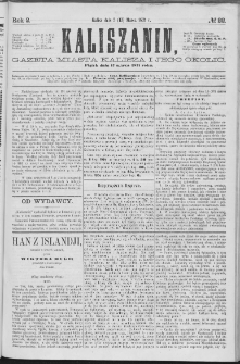 Kaliszanin : gazeta miasta Kalisza i jego okolic