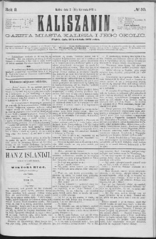 Kaliszanin : gazeta miasta Kalisza i jego okolic