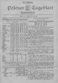 Posener Tageblatt. Handelsblatt 1899.01.05 Jg.38