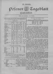 Posener Tageblatt. Handelsblatt 1899.01.14 Jg.38