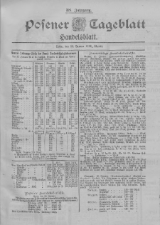 Posener Tageblatt. Handelsblatt 1899.01.19 Jg.38