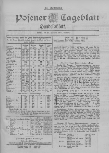 Posener Tageblatt. Handelsblatt 1899.01.26 Jg.38