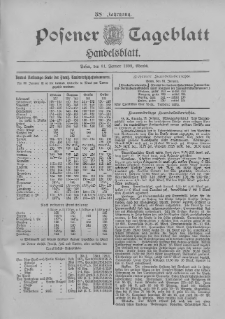 Posener Tageblatt. Handelsblatt 1899.01.31 Jg.38