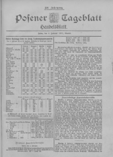 Posener Tageblatt. Handelsblatt 1899.02.04 Jg.38