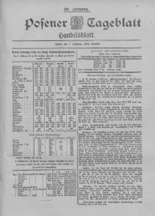 Posener Tageblatt. Handelsblatt 1899.02.07 Jg.38