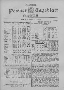 Posener Tageblatt. Handelsblatt 1899.02.10 Jg.38