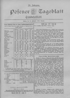 Posener Tageblatt. Handelsblatt 1899.02.11 Jg.38