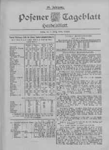 Posener Tageblatt. Handelsblatt 1899.03.09 Jg.38