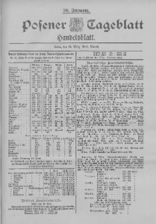 Posener Tageblatt. Handelsblatt 1899.03.23 Jg.38