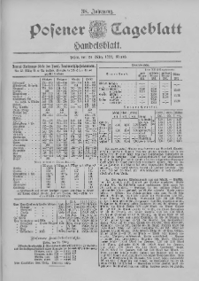 Posener Tageblatt. Handelsblatt 1899.03.24 Jg.38