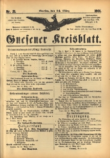 Gnesener Kreisblatt 1901.03.14 Nr21