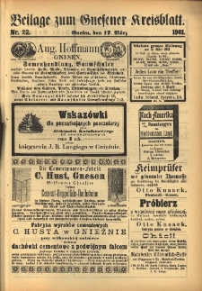 Beilage zum Gnesener Kreisblatt 1901.03.17 Nr22