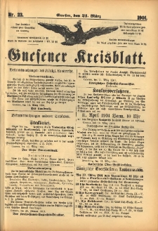 Gnesener Kreisblatt 1901.03.21 Nr23