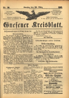 Gnesener Kreisblatt 1901.03.31 Nr26