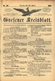 Gnesener Kreisblatt 1901.04.11 Nr29