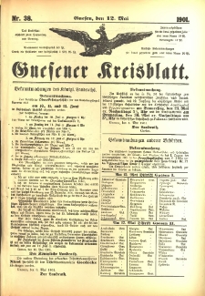 Gnesener Kreisblatt 1901.05.12 Nr38
