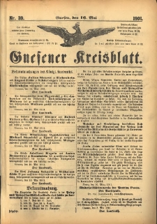 Gnesener Kreisblatt 1901.05.16 Nr39