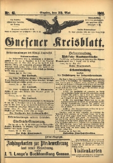 Gnesener Kreisblatt 1901.05.23 Nr41