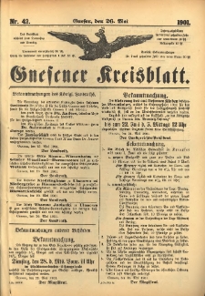 Gnesener Kreisblatt 1901.05.26 Nr42