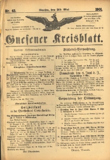 Gnesener Kreisblatt 1901.05.30 Nr43