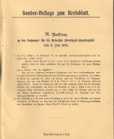 Sonder-Beilage zum Kreisblatt