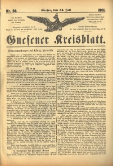 Gnesener Kreisblatt 1901.07.14 Nr56