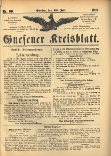 Gnesener Kreisblatt 1901.07.28 Nr60