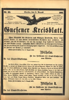 Gnesener Kreisblatt 1901.08.05 Nr63