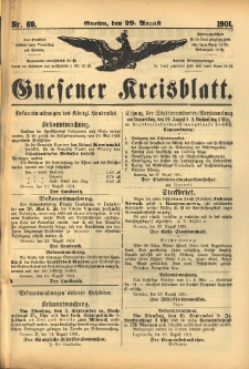 Gnesener Kreisblatt 1901.08.29 Nr69