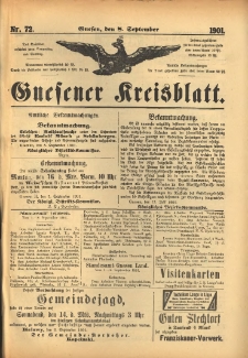 Gnesener Kreisblatt 1901.09.08 Nr72