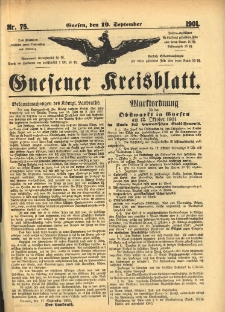 Gnesener Kreisblatt 1901.09.19 Nr75
