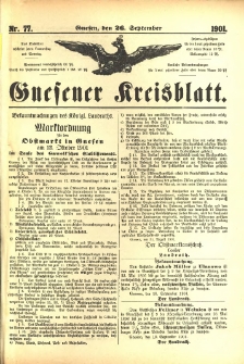 Gnesener Kreisblatt 1901.09.26 Nr77