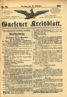 Gnesener Kreisblatt 1901.10.03 Nr79