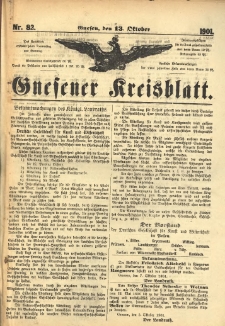 Gnesener Kreisblatt 1901.10.13 Nr82